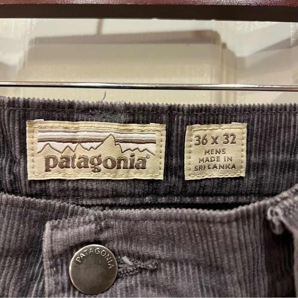 Patagonia Men’s Organic Cotton Corduroy Jeans Size 36x32 Pants Gray 21525